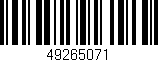 Código de barras (EAN, GTIN, SKU, ISBN): '49265071'