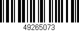 Código de barras (EAN, GTIN, SKU, ISBN): '49265073'