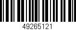 Código de barras (EAN, GTIN, SKU, ISBN): '49265121'