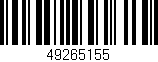 Código de barras (EAN, GTIN, SKU, ISBN): '49265155'