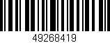 Código de barras (EAN, GTIN, SKU, ISBN): '49268419'
