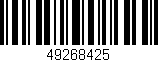 Código de barras (EAN, GTIN, SKU, ISBN): '49268425'