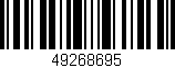Código de barras (EAN, GTIN, SKU, ISBN): '49268695'