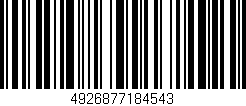 Código de barras (EAN, GTIN, SKU, ISBN): '4926877184543'