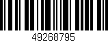 Código de barras (EAN, GTIN, SKU, ISBN): '49268795'
