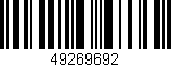 Código de barras (EAN, GTIN, SKU, ISBN): '49269692'