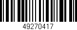 Código de barras (EAN, GTIN, SKU, ISBN): '49270417'