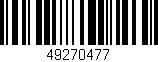 Código de barras (EAN, GTIN, SKU, ISBN): '49270477'