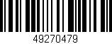 Código de barras (EAN, GTIN, SKU, ISBN): '49270479'