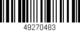 Código de barras (EAN, GTIN, SKU, ISBN): '49270483'