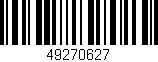 Código de barras (EAN, GTIN, SKU, ISBN): '49270627'