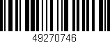 Código de barras (EAN, GTIN, SKU, ISBN): '49270746'