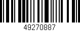 Código de barras (EAN, GTIN, SKU, ISBN): '49270887'