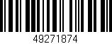 Código de barras (EAN, GTIN, SKU, ISBN): '49271874'