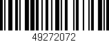 Código de barras (EAN, GTIN, SKU, ISBN): '49272072'
