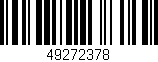 Código de barras (EAN, GTIN, SKU, ISBN): '49272378'