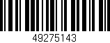 Código de barras (EAN, GTIN, SKU, ISBN): '49275143'