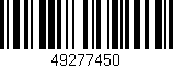 Código de barras (EAN, GTIN, SKU, ISBN): '49277450'