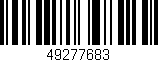 Código de barras (EAN, GTIN, SKU, ISBN): '49277683'