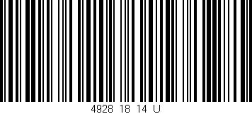 Código de barras (EAN, GTIN, SKU, ISBN): '4928_18_14_U'