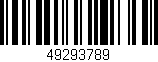 Código de barras (EAN, GTIN, SKU, ISBN): '49293789'
