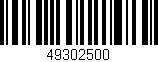 Código de barras (EAN, GTIN, SKU, ISBN): '49302500'
