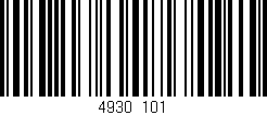 Código de barras (EAN, GTIN, SKU, ISBN): '4930/101'