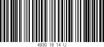 Código de barras (EAN, GTIN, SKU, ISBN): '4930_18_14_U'