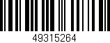 Código de barras (EAN, GTIN, SKU, ISBN): '49315264'