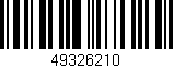 Código de barras (EAN, GTIN, SKU, ISBN): '49326210'