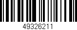 Código de barras (EAN, GTIN, SKU, ISBN): '49326211'