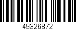 Código de barras (EAN, GTIN, SKU, ISBN): '49326872'