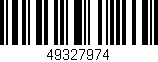 Código de barras (EAN, GTIN, SKU, ISBN): '49327974'