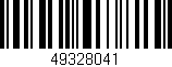 Código de barras (EAN, GTIN, SKU, ISBN): '49328041'