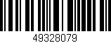 Código de barras (EAN, GTIN, SKU, ISBN): '49328079'