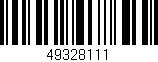 Código de barras (EAN, GTIN, SKU, ISBN): '49328111'