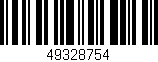 Código de barras (EAN, GTIN, SKU, ISBN): '49328754'