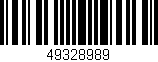 Código de barras (EAN, GTIN, SKU, ISBN): '49328989'