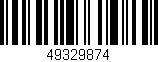 Código de barras (EAN, GTIN, SKU, ISBN): '49329874'