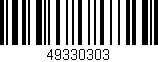 Código de barras (EAN, GTIN, SKU, ISBN): '49330303'