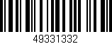 Código de barras (EAN, GTIN, SKU, ISBN): '49331332'