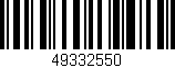 Código de barras (EAN, GTIN, SKU, ISBN): '49332550'