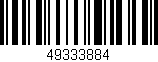 Código de barras (EAN, GTIN, SKU, ISBN): '49333884'