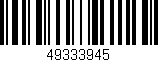 Código de barras (EAN, GTIN, SKU, ISBN): '49333945'