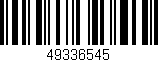Código de barras (EAN, GTIN, SKU, ISBN): '49336545'