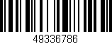 Código de barras (EAN, GTIN, SKU, ISBN): '49336786'