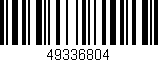 Código de barras (EAN, GTIN, SKU, ISBN): '49336804'