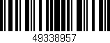 Código de barras (EAN, GTIN, SKU, ISBN): '49338957'