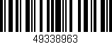 Código de barras (EAN, GTIN, SKU, ISBN): '49338963'