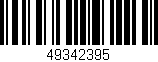 Código de barras (EAN, GTIN, SKU, ISBN): '49342395'